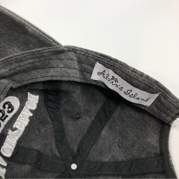 Panama City Beach Alvin’s Island Embroidered Ball Cap Gray Stone Wash Unisex - Picture 4 of 6